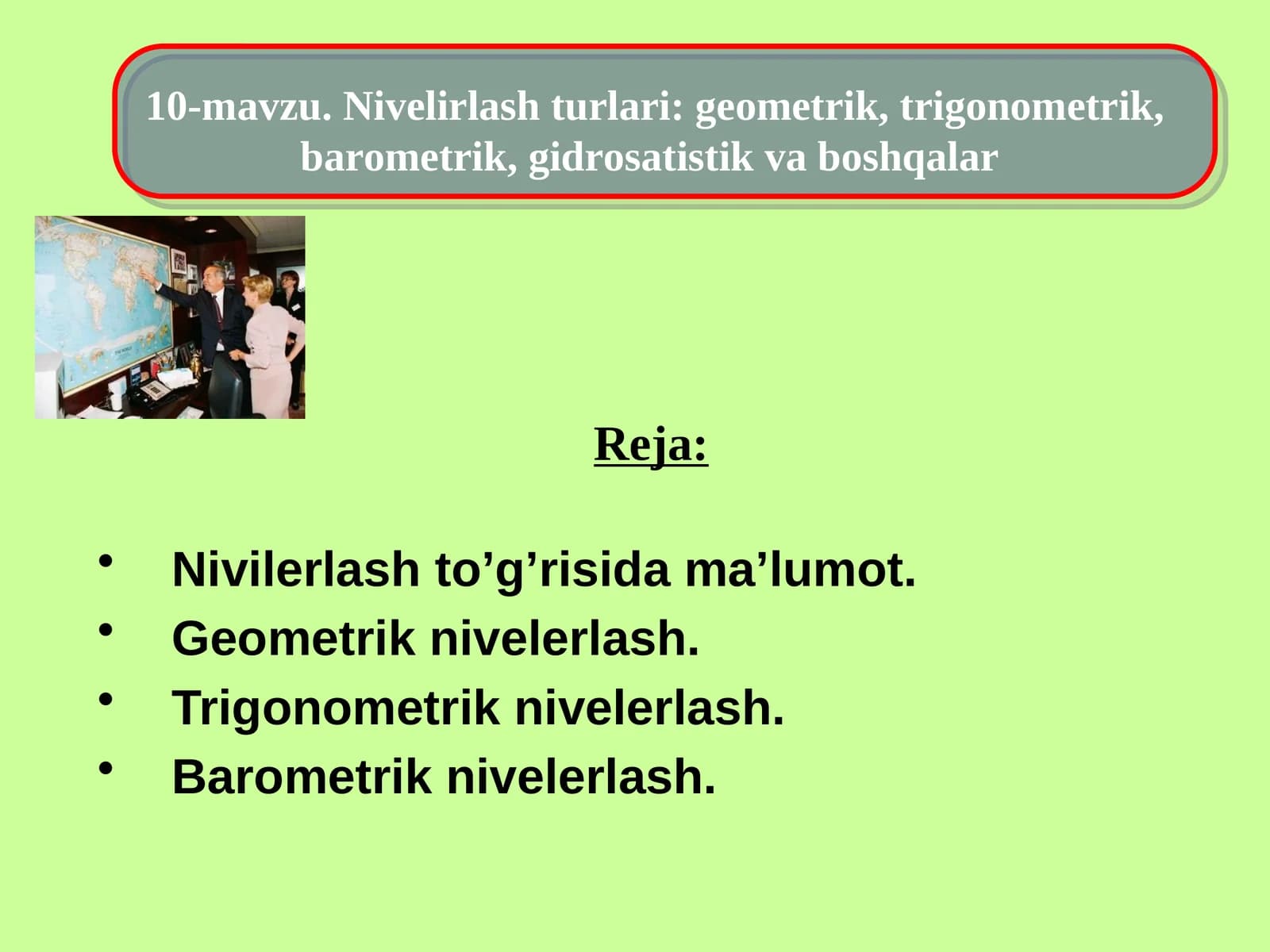Geometrik nivelerlash