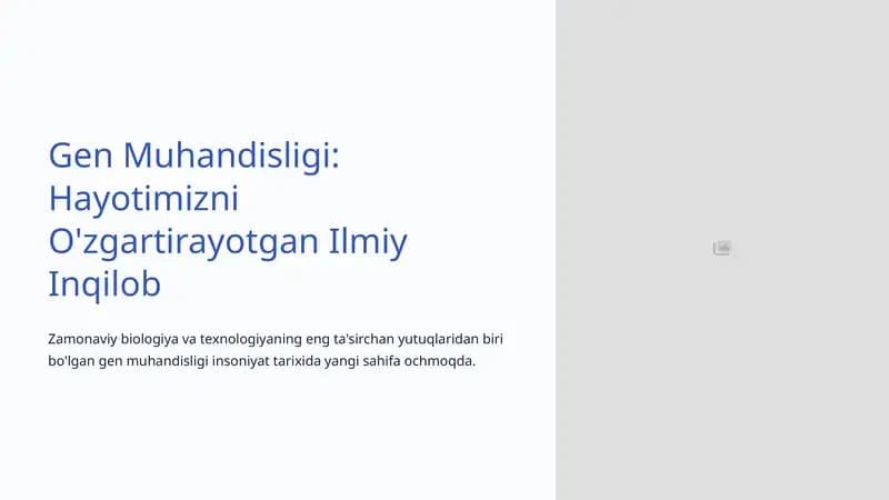 Gen Muhandisligi