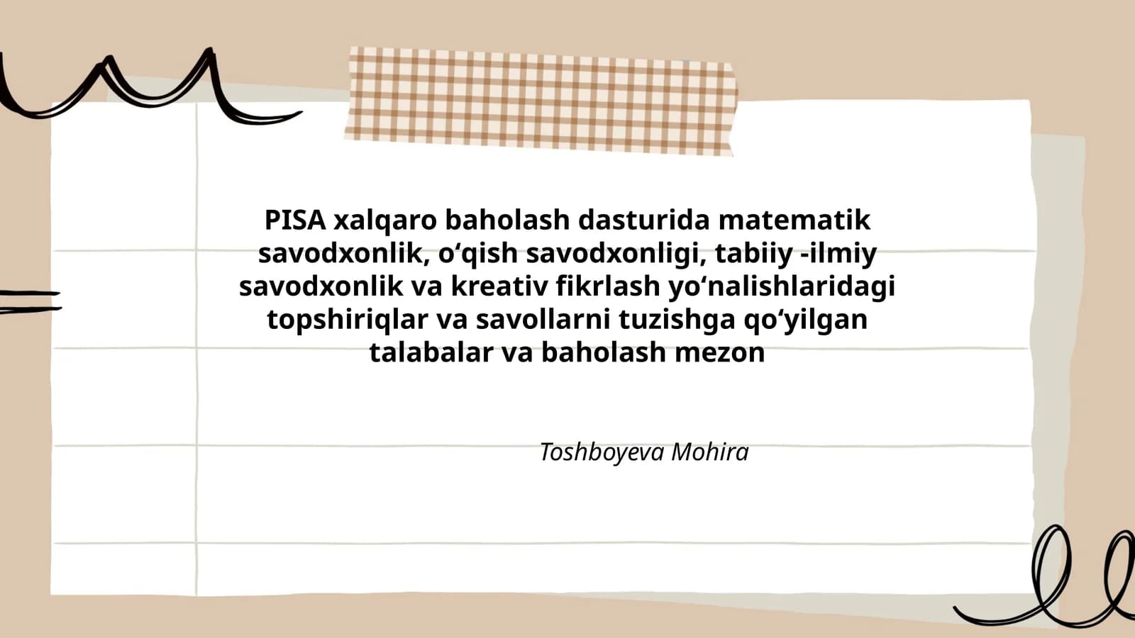 PISA xalqaro baholash dasturi