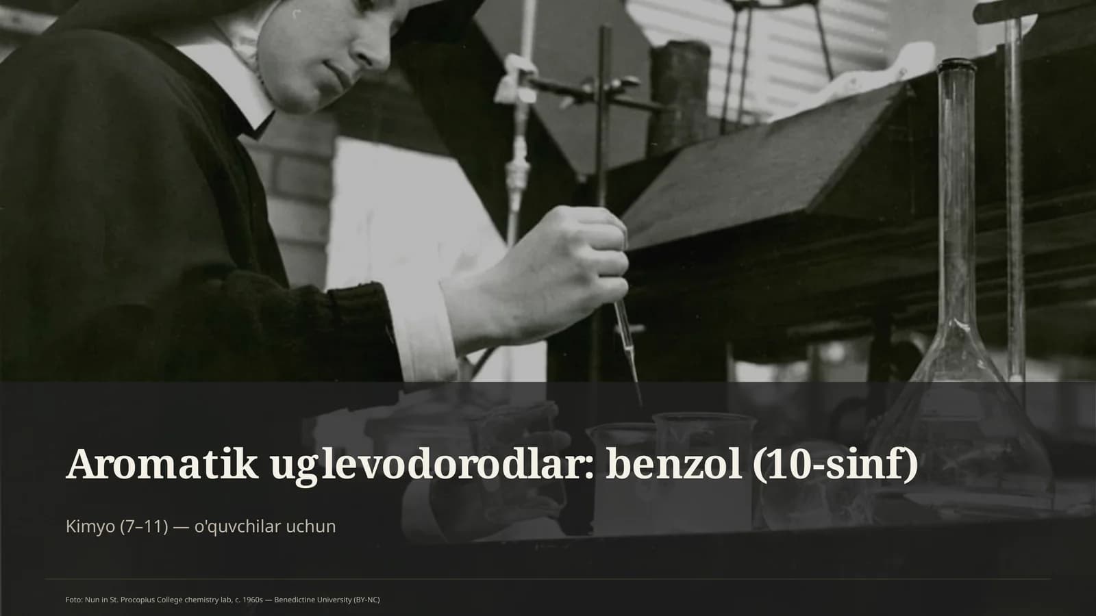 Aromatik uglevodorodlar: benzol (10-sinf)