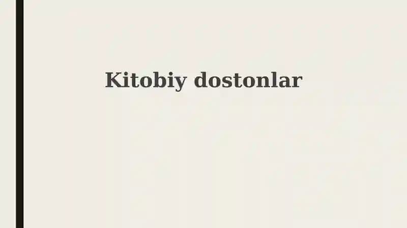 Adabiy epik asarlar