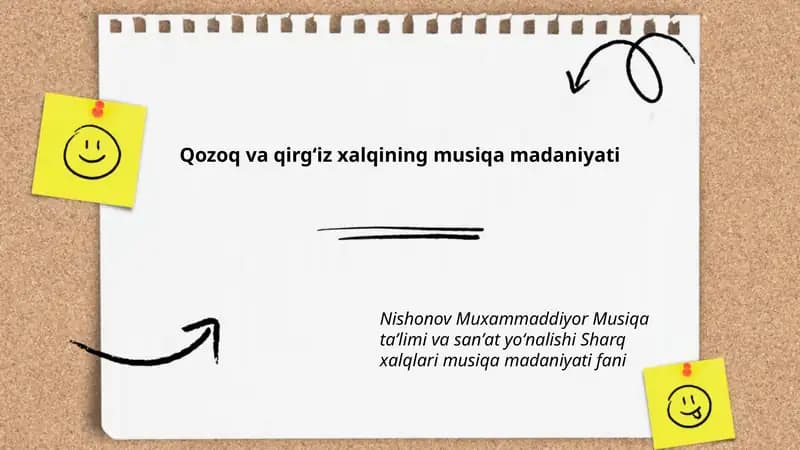Qozoq va qirgʻiz xalqining musiqa madaniyati
