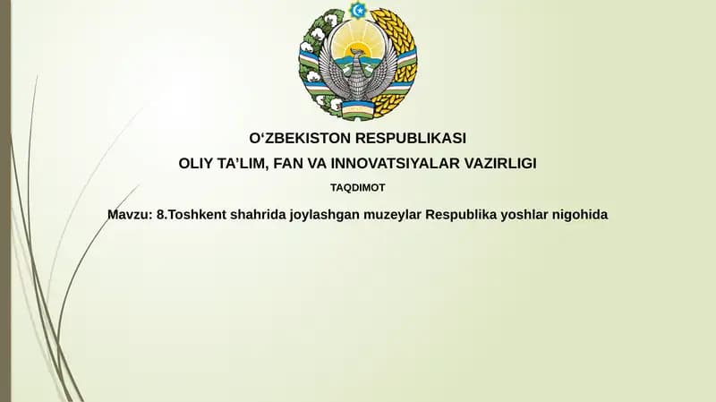Toshkentdagi muzeylar