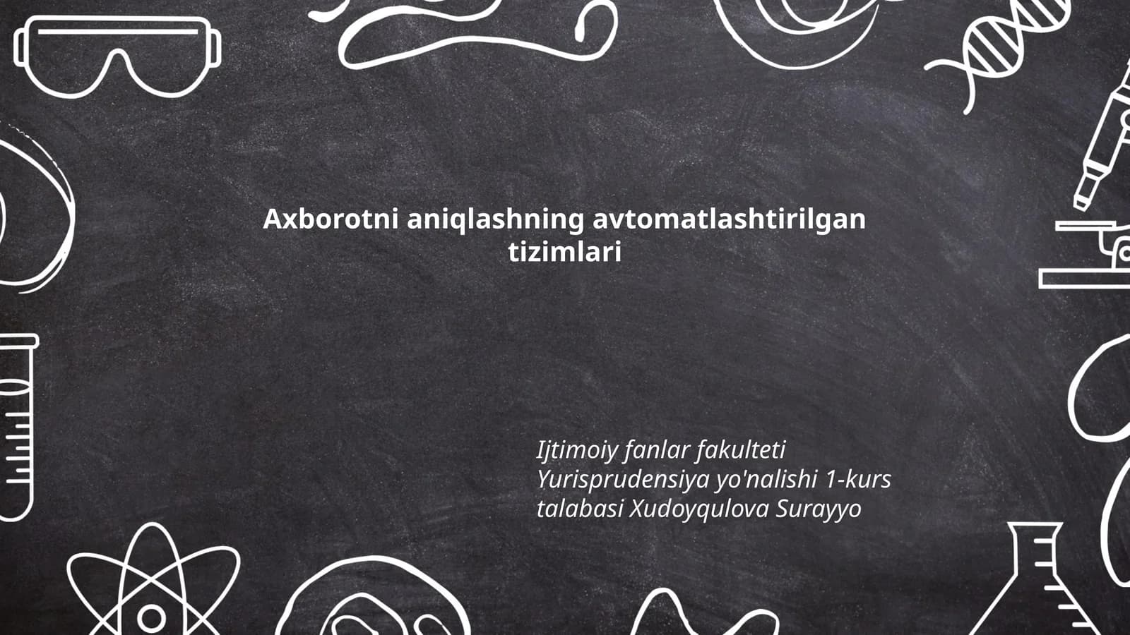 Axborotni aniqlashning avtomatlashtirilgan tizimlari