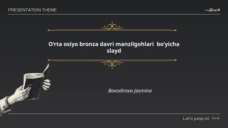O‘rta Osiyo bronza davri manzilgohlari