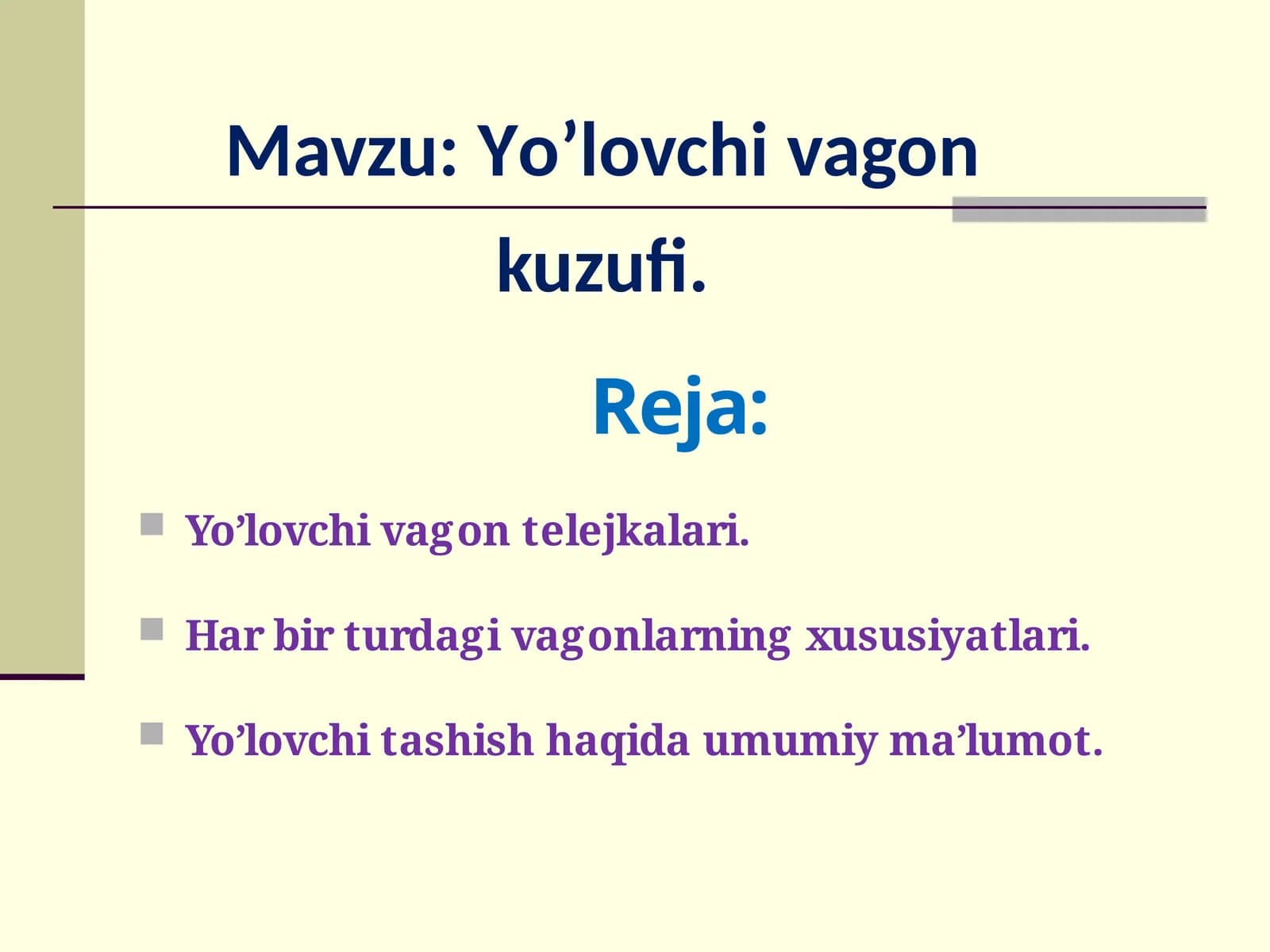 Yo’lovchivagonkuzufi