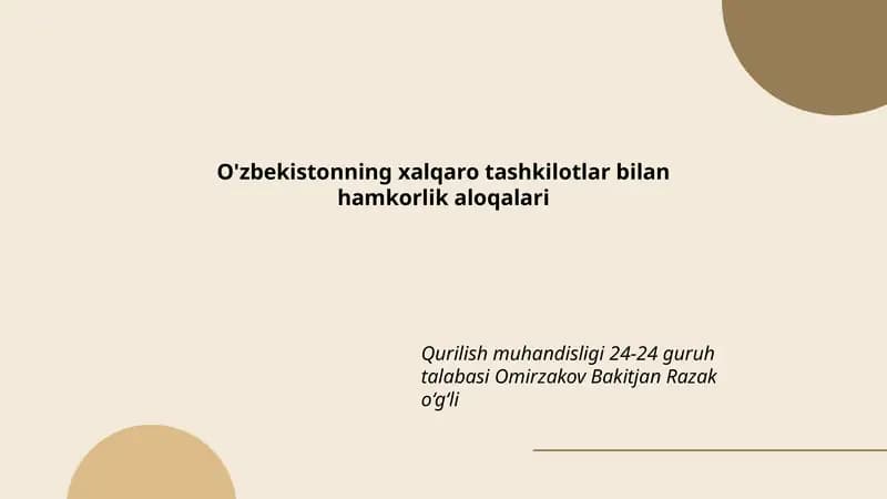O'zbekiston va Birlashgan Millatlar Tashkiloti