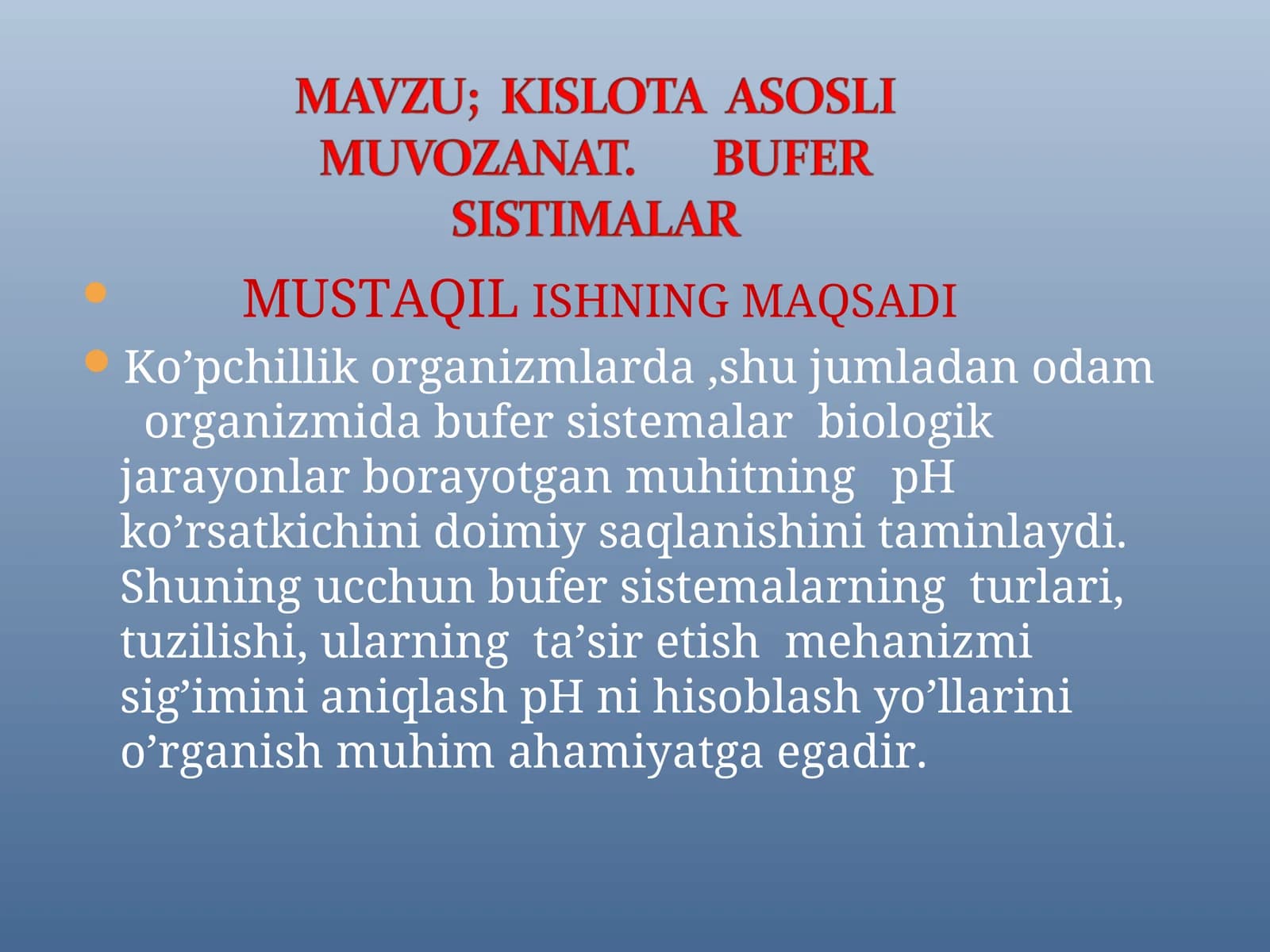 Bufer sistemalar