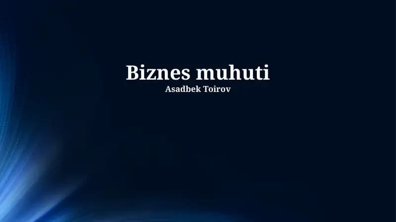 Biznes muhuti