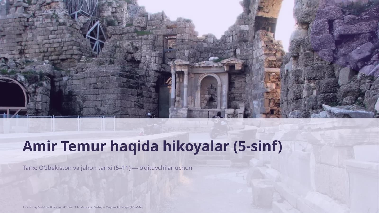 Amir Temur haqida hikoyalar (5-sinf)