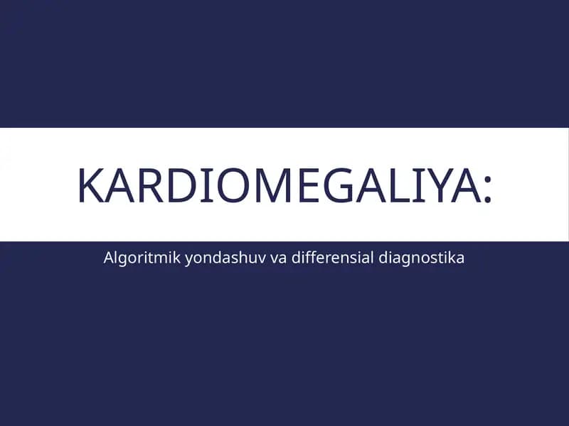 Kardiomegaliya