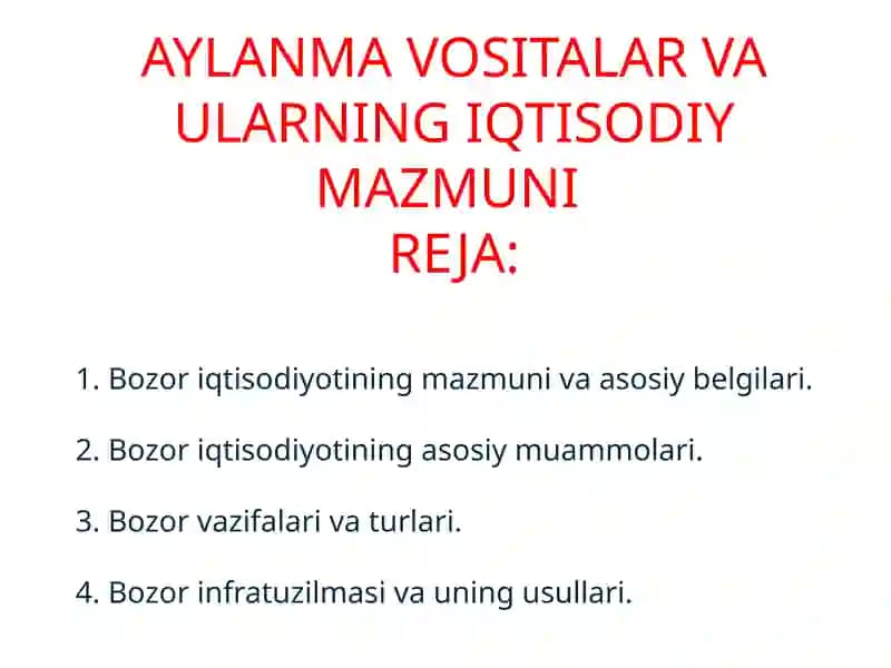 Bozor iqtisodiyoti
