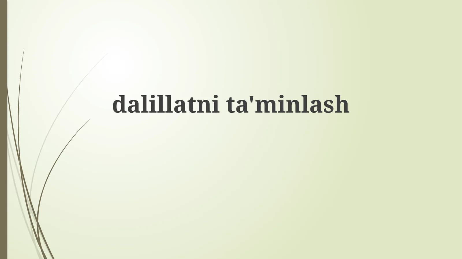 dalillatnita'minlash
