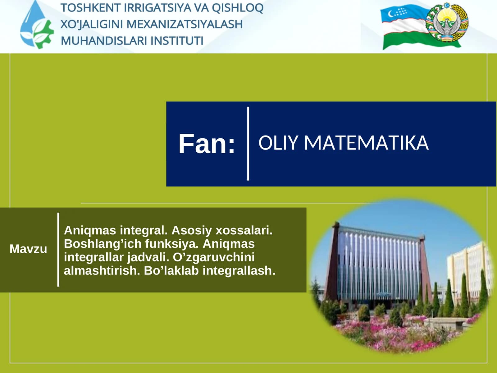 OLIY MATEMATIKA