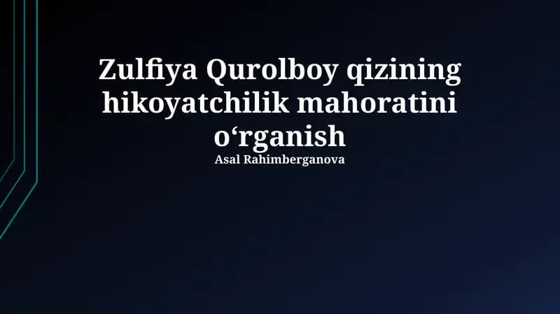 Qahramonlarning psixologiyasi