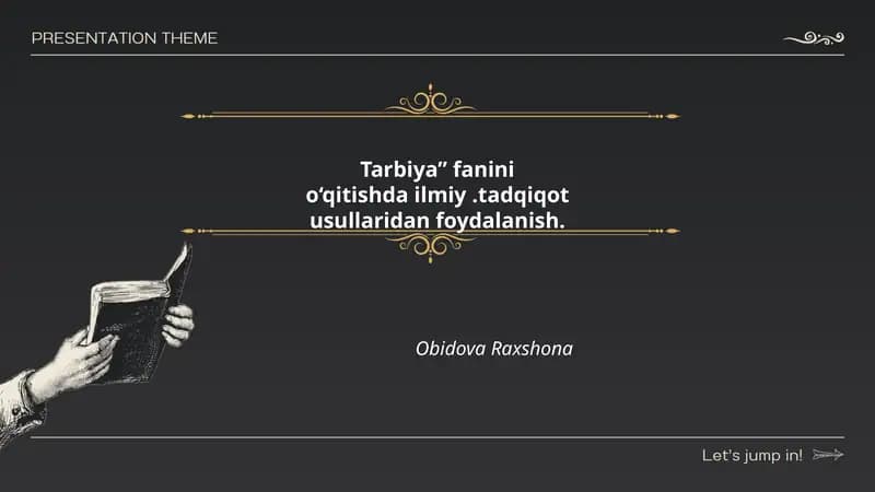 Zamonaviy Ilmiy Tadqiqot Usullari