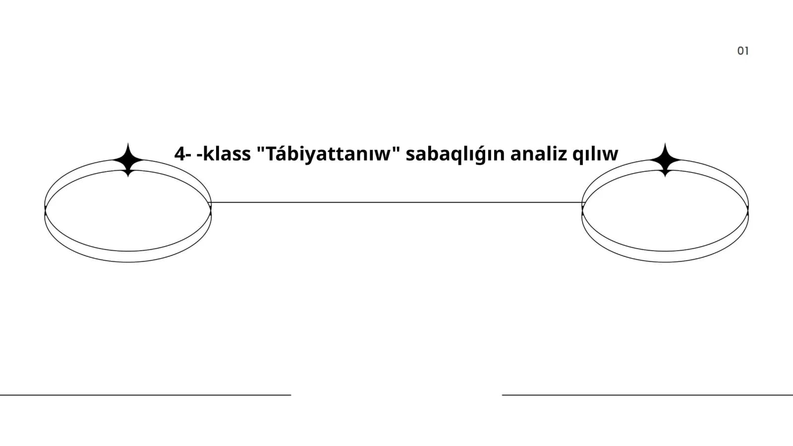 Tábiyattanıw Sabaqlıǵın Analiz