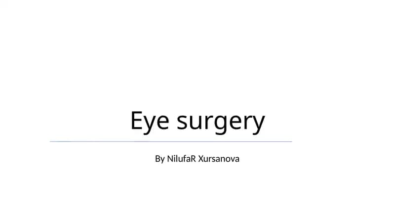 Ko'z Jarrohligi