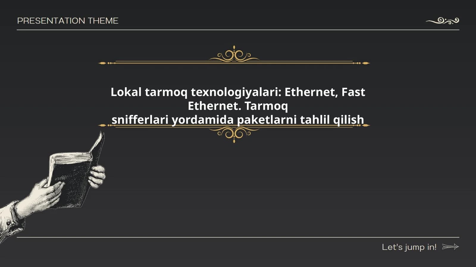 Lokal tarmoq texnologiyalari: Ethernet, Fast Ethernet. Tarmoq snifferlari yordamida paketlarni tahlil qilish