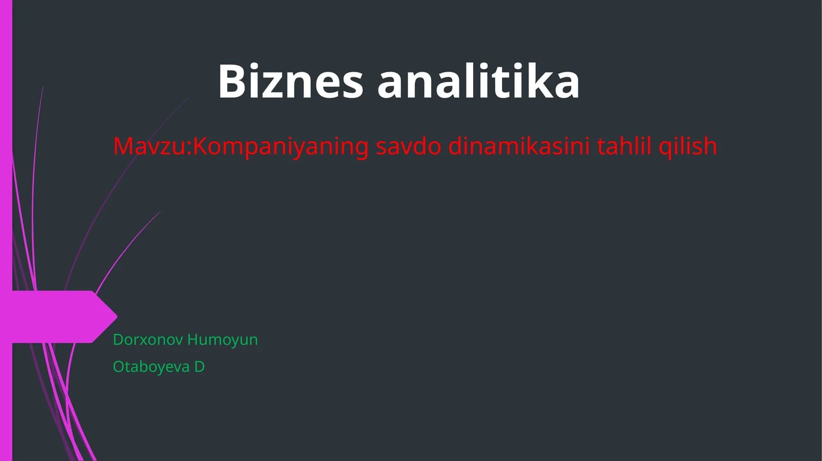 Biznes analitika
