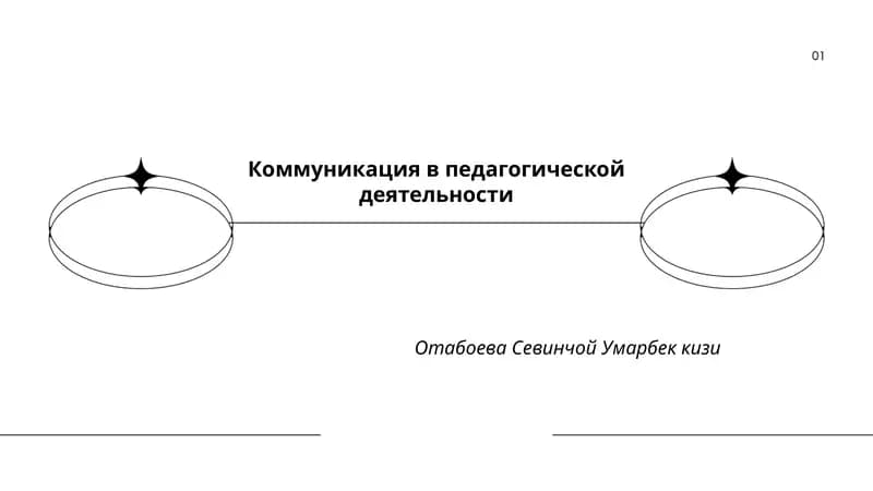 Коммуникация в педагогической деятельности