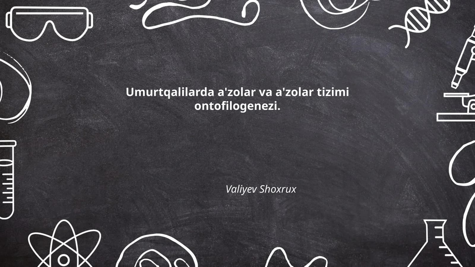 Umurtqalilarda a'zolar va a'zolar tizimi ontofilogenezi