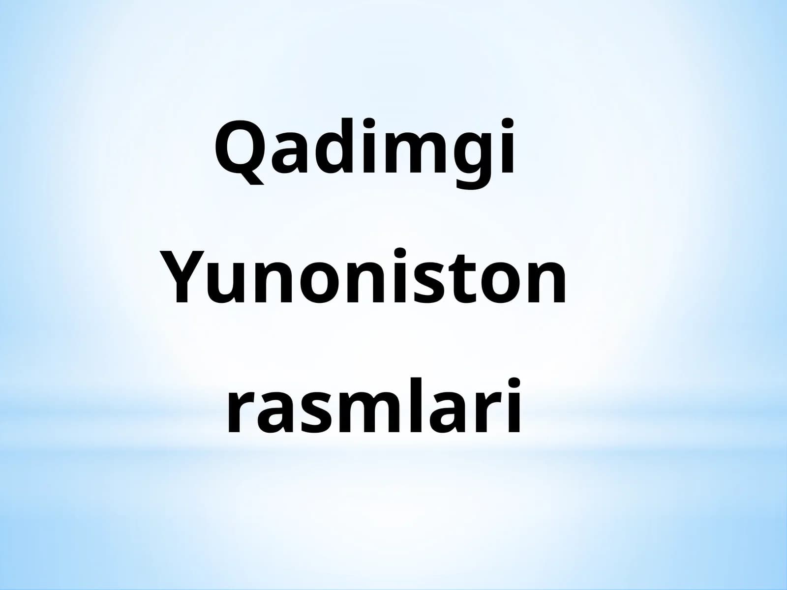 Qadimgi Yunoniston rasmlari