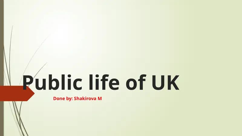 Public life of UK