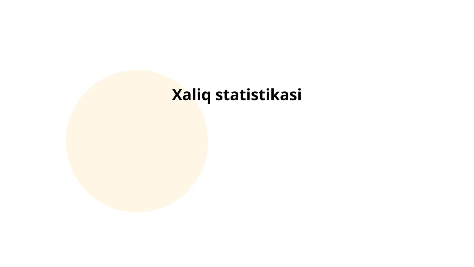 Xaliq statistikasi
