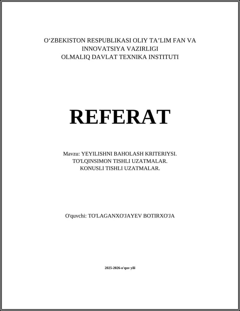 Tishli Uzatmalar