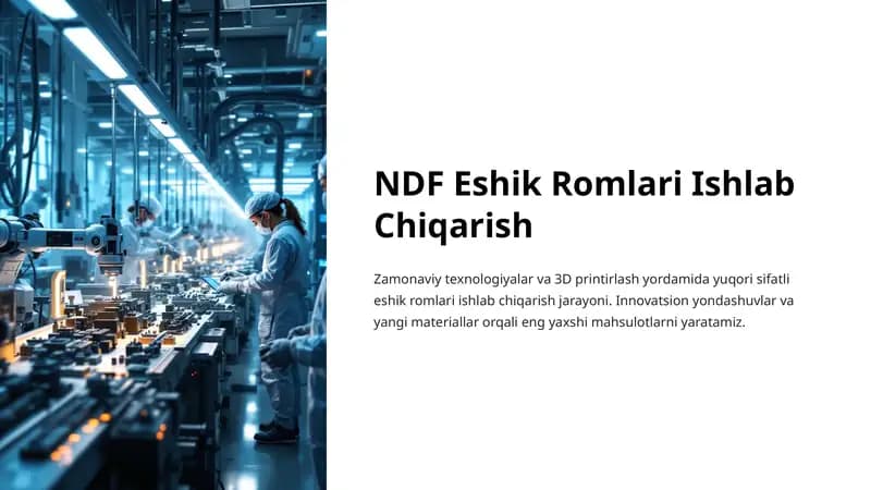 NDF Eshik Romlari Ishlab Chiqarish