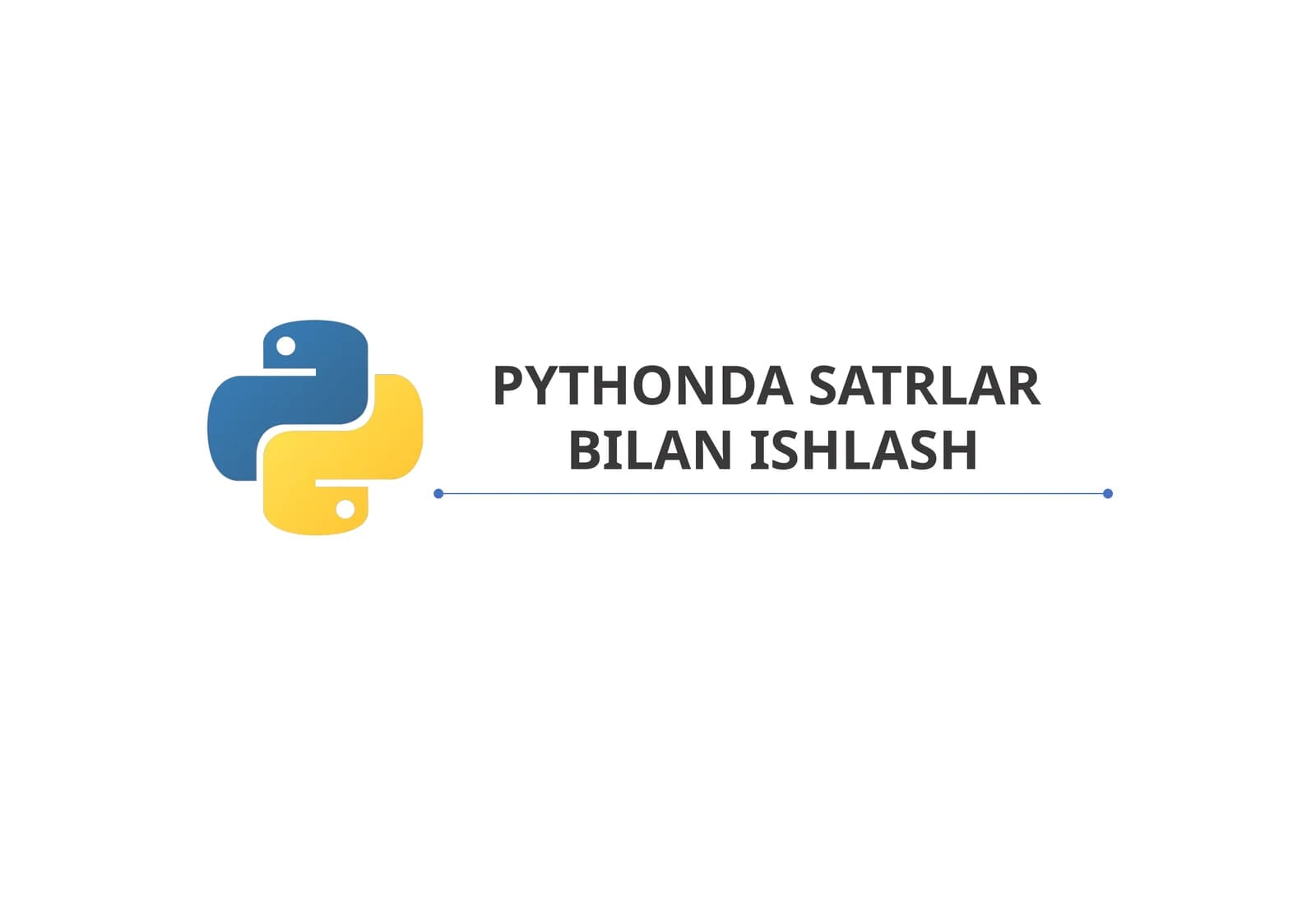 PYTHONDA SATRLAR