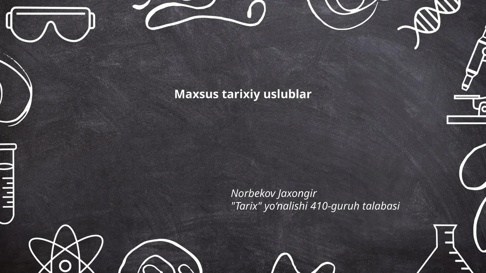 Maxsus tarixiy uslublar