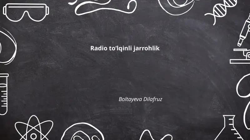Radio toʻlqinli jarrohlik