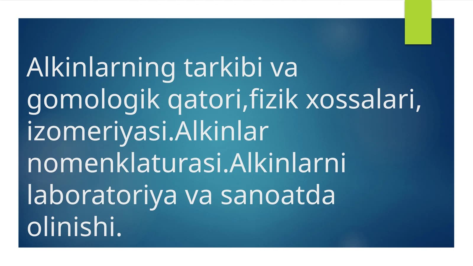 Atsetilen qatorining kimyoviy xossalari