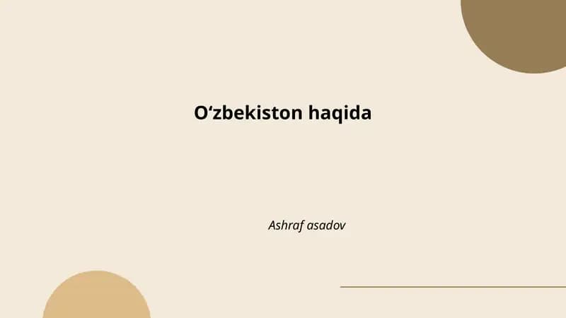 Oʻzbekistonning geografiyasi
