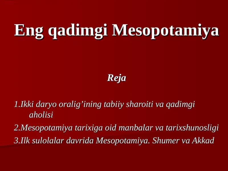 Mesopotamiya Tarixi