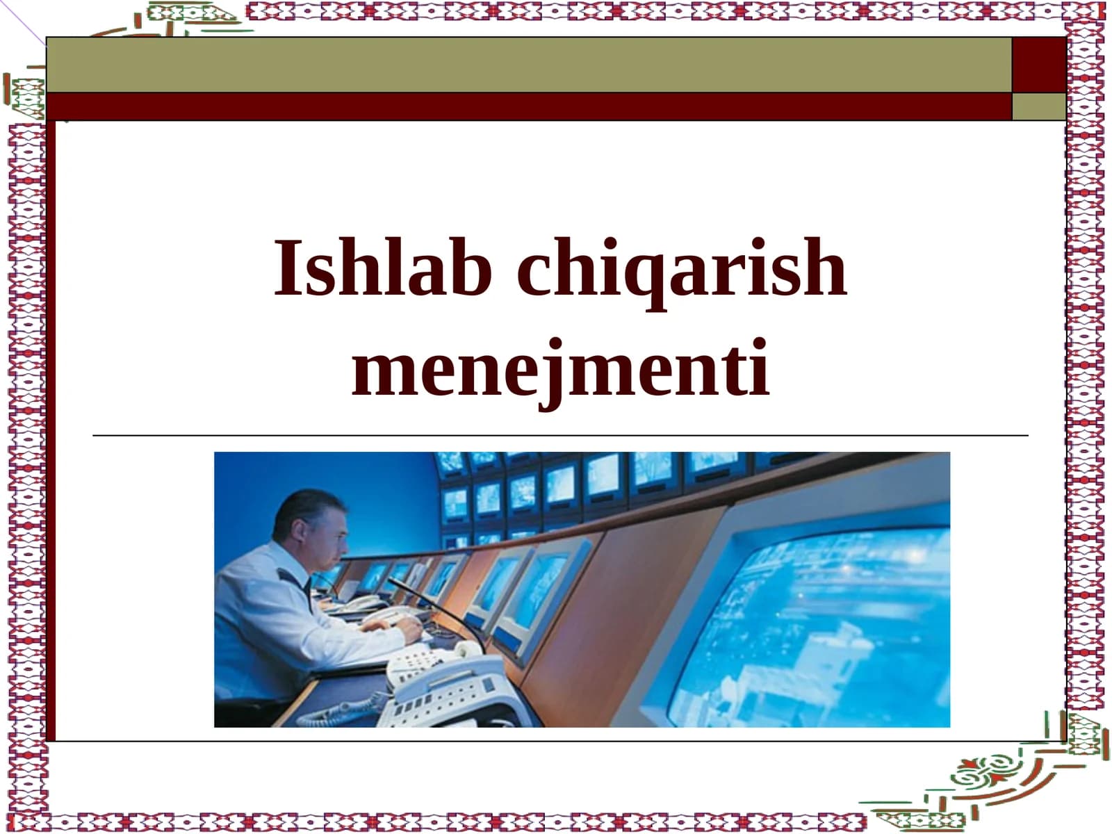 Boshqaruv vazifalari