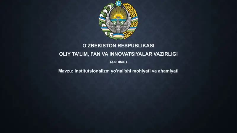 Institutsionalizm