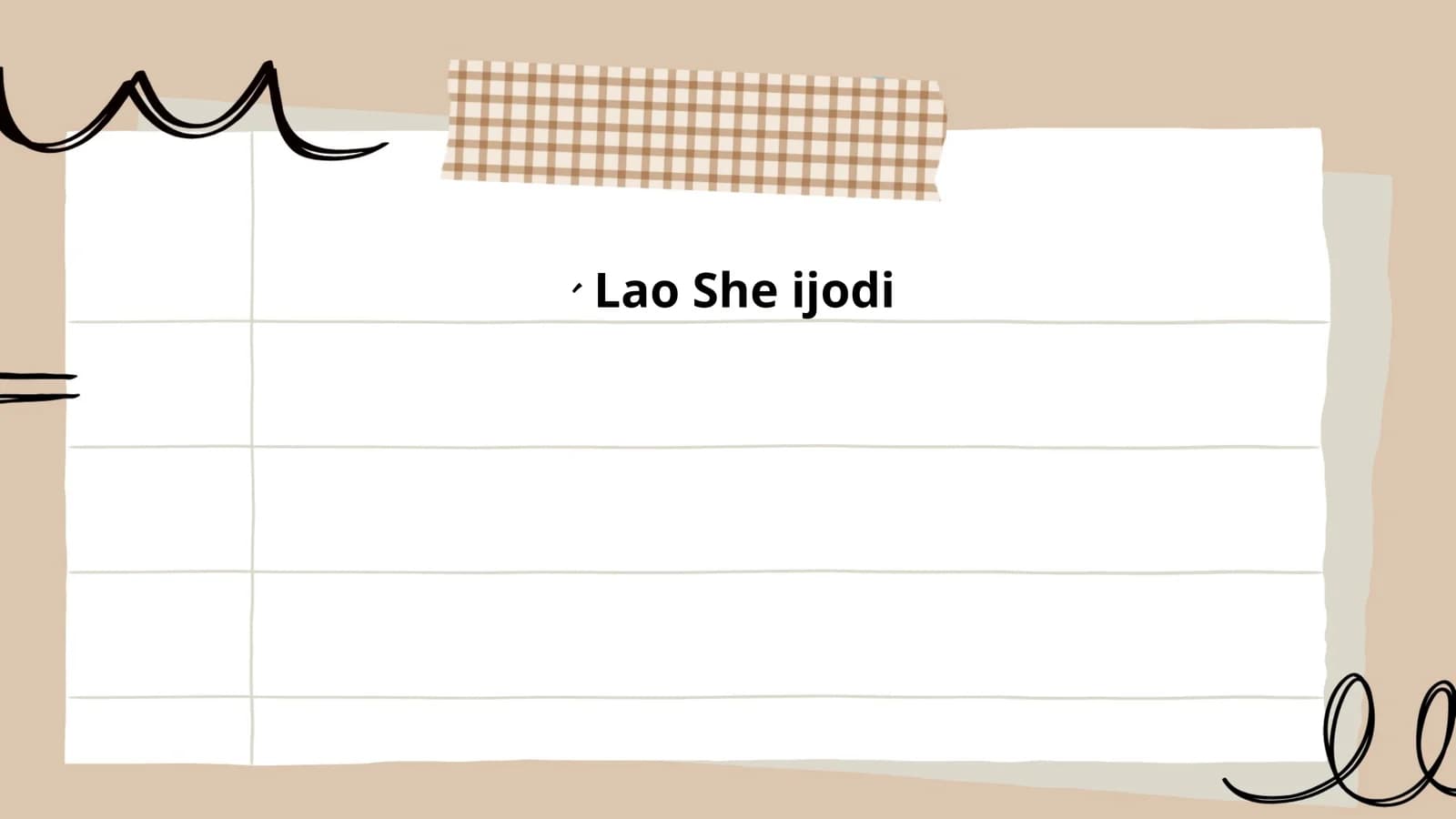 老舍、Lao She ijodi
