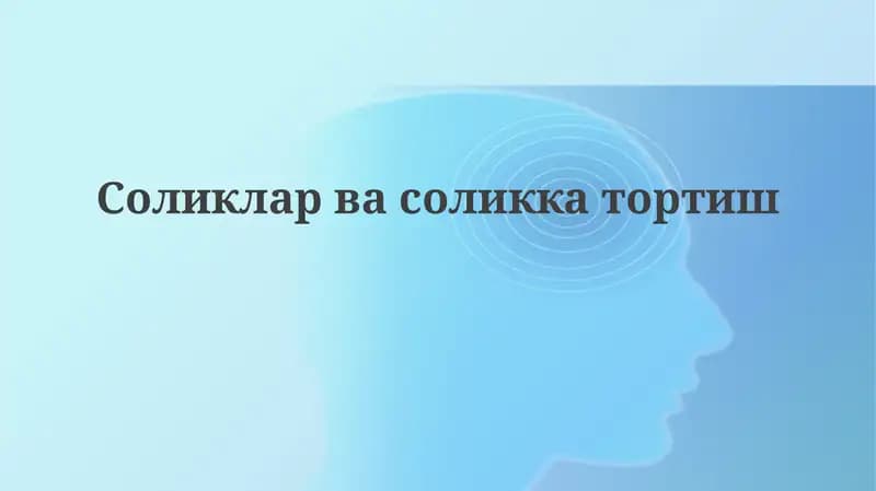 Soliklar va soliq solish asoslari