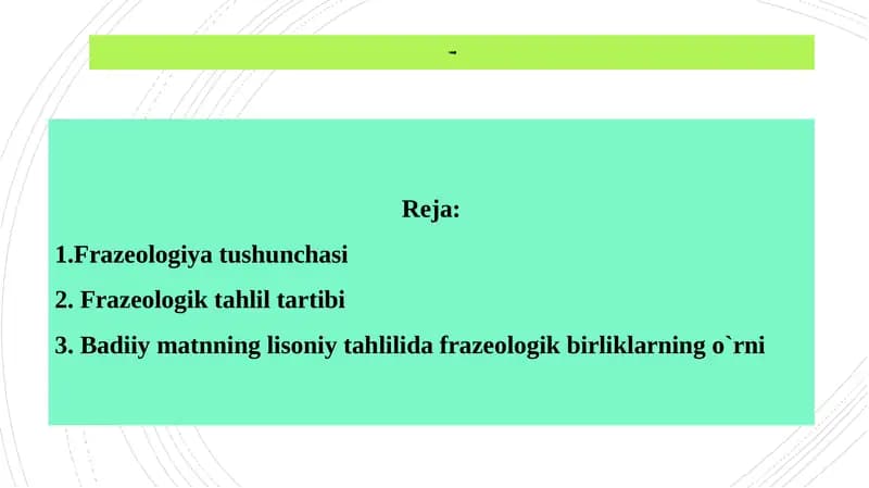 Frazeologik tahlil