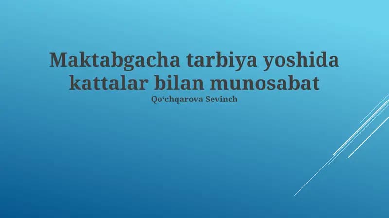 O'yin orqali o'rganish