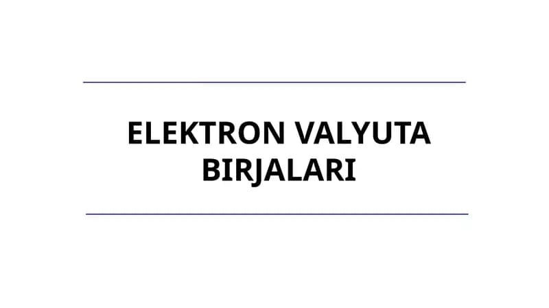 Elektron valyuta birjasi