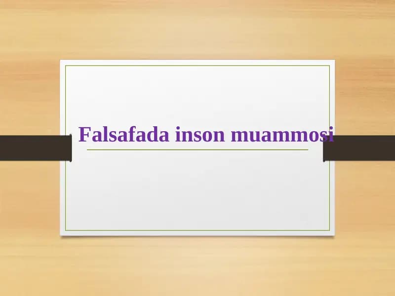 Falsafadainsonmuammosi