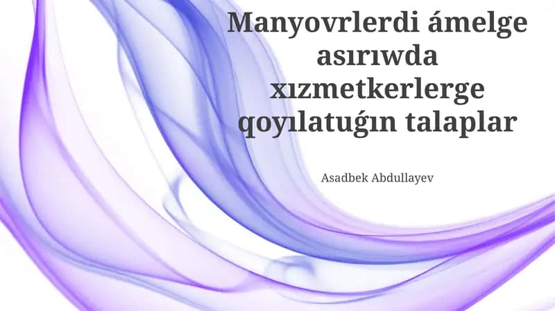 Lawazımlıq Instrukciyalar