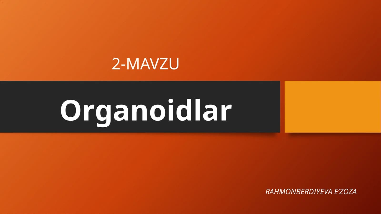 Organoidlar