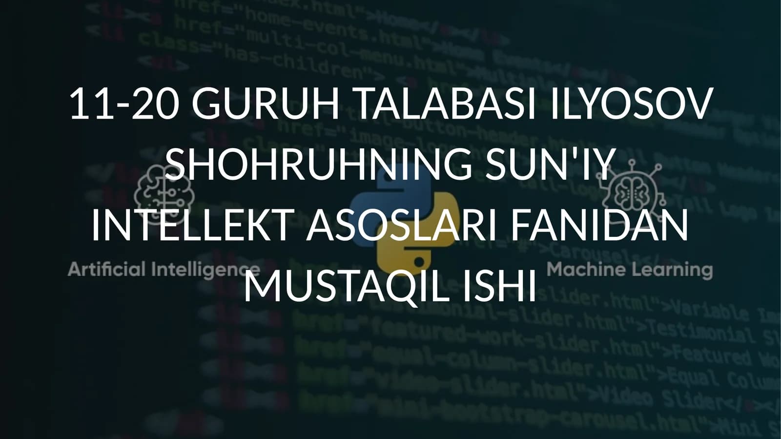 11-20 GURUH TALABASI ILYOSOV