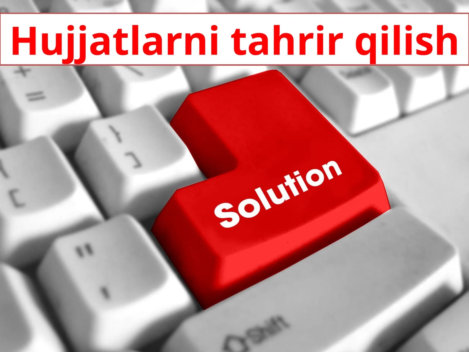 Hujjatlarni tahrir qilish