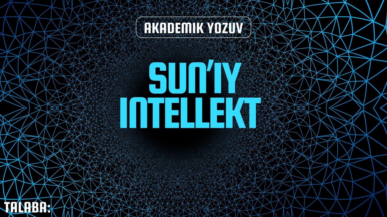 SUN’IY INTELLEKT YARATILISH TARIXI